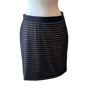 ANN TAYLOR Black Skirt Pencil Size 12